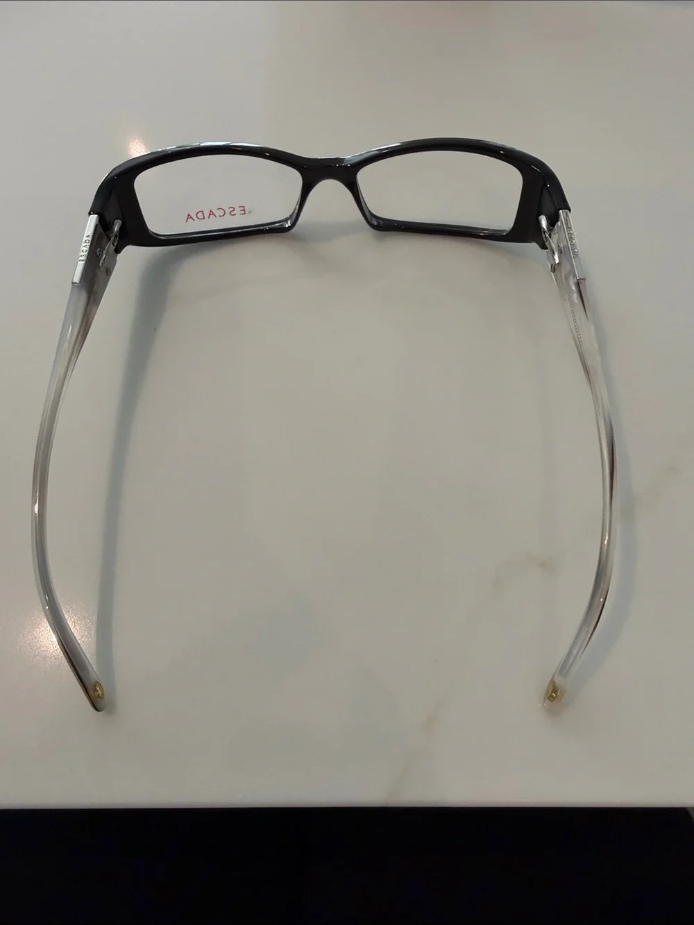 Escada Black Rectangular Glasses-made in Italy